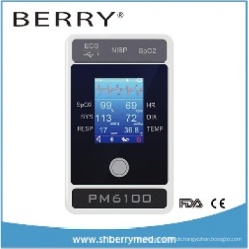 6 Parameter Patientenmonitor Pm6100 mit Bildschirm